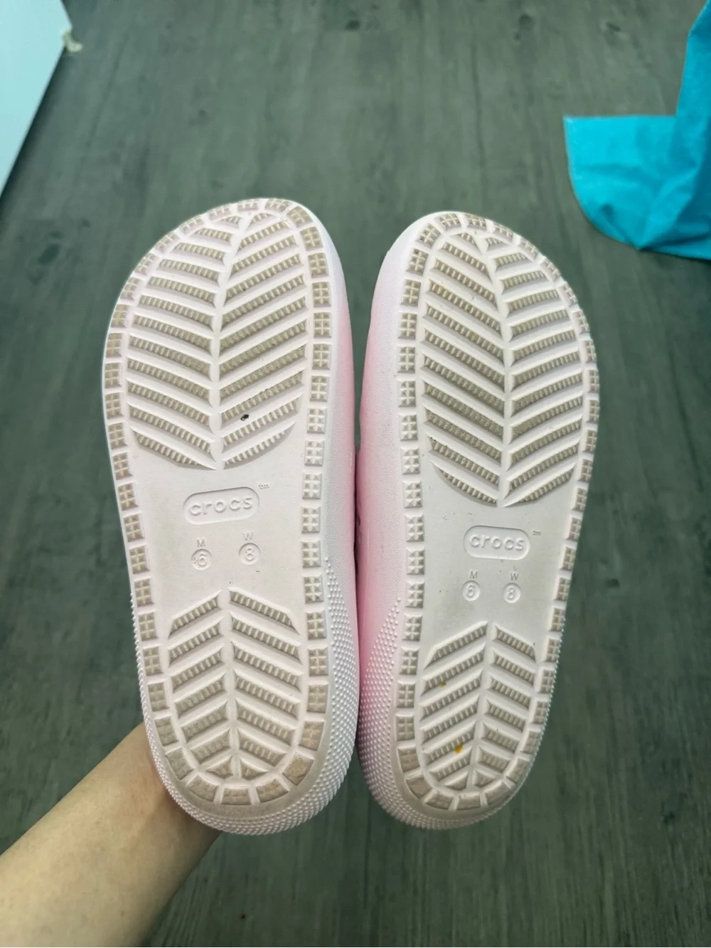 Crocs Classic Floral Cutout Slide Sandal